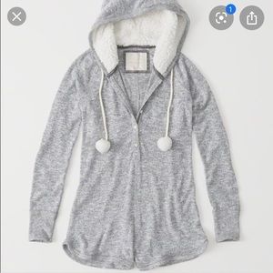 Abercrombie & Fitch sleepwear cozy Sherpa romper